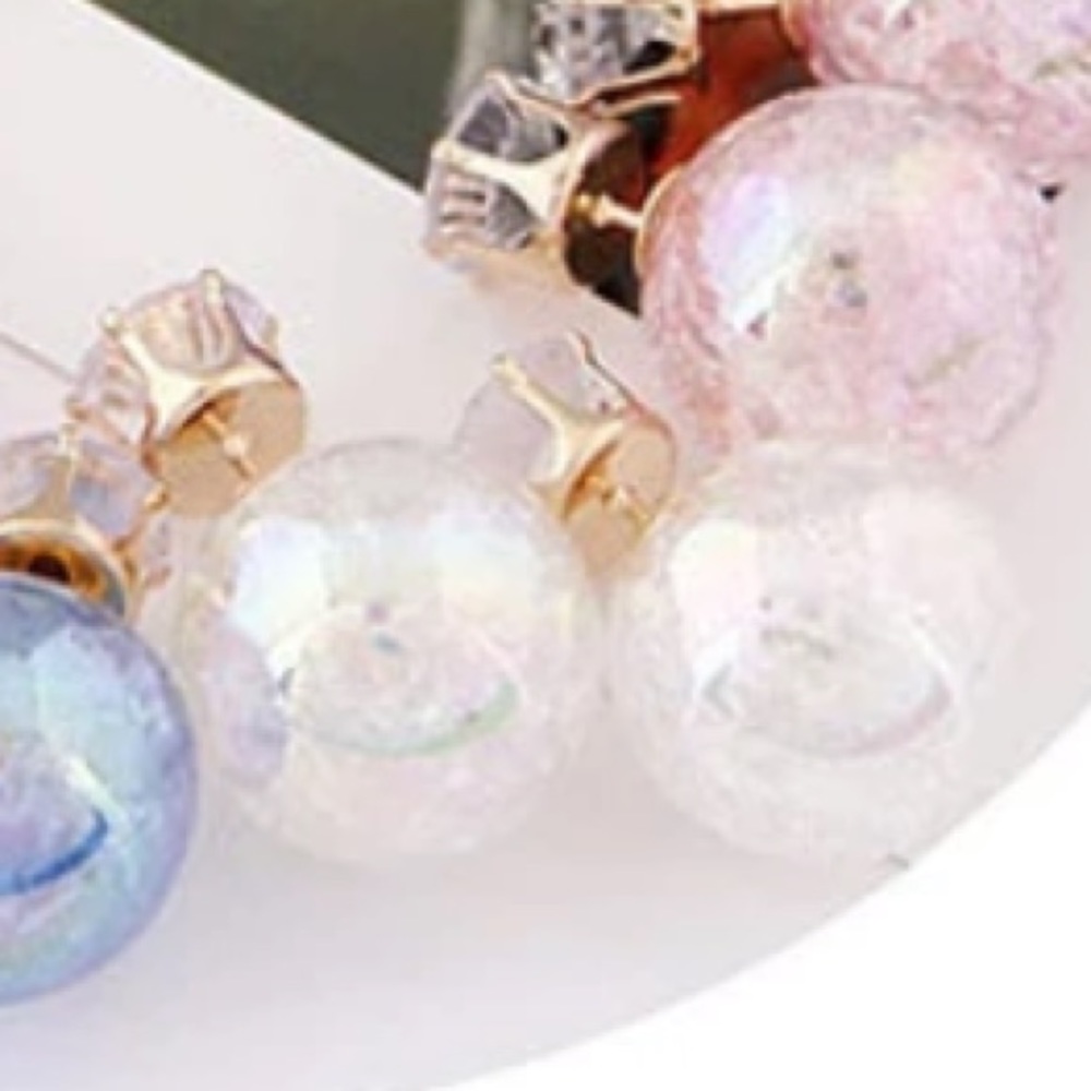 NEW!💙💎🔮GLASS BALL JACKET STUDS!🔮💎💙SO AWESOME - Picture 2 of 5